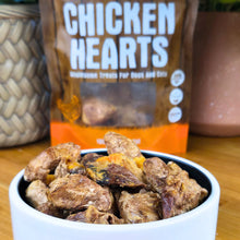 Load image into Gallery viewer, Shepard Boy Freeze Dried Chicken Hearts 3oz