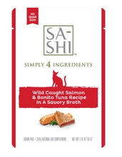 Load image into Gallery viewer, Rawz SA-SHI Salmon & Tuna 1.76oz pouch
