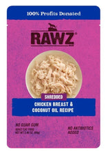 Load image into Gallery viewer, Rawz Shredded Chicken Beast & Coconut Oil 2.46oz