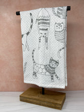 Load image into Gallery viewer, Dishtowel Set - Grey Kitty