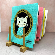 Load image into Gallery viewer, Cellulose Cloth Sponge - Purr-fect Portrait