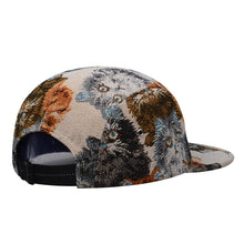 Load image into Gallery viewer, Unique Cat Vintage Jacquard Pattern 5-Panel Hat Cap