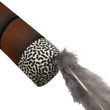 Load image into Gallery viewer, Silvervine Cigar Cat Toy with Feather "Smoke"