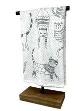 Load image into Gallery viewer, Dishtowel Set - Grey Kitty
