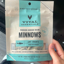 Load image into Gallery viewer, Vital Essentials Freeze-Dried Minnows 0.5oz