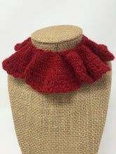 Load image into Gallery viewer, Picture of a red pet collar around a tan brown bust