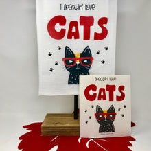 Load image into Gallery viewer, Kitchen Cat Towel - I Freakin' Love Cats
