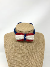 Load image into Gallery viewer, Tiny Bow Tie Small Pet Collar -Patriot