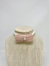 Load image into Gallery viewer, Mini Pet Bow Tie Collar -Blush Pink/Off-white