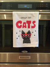 Load image into Gallery viewer, Kitchen Cat Towel - I Freakin' Love Cats