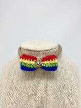Load image into Gallery viewer, Mini Bow Tie Pet Collar -Rainbow