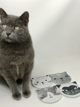 Load image into Gallery viewer, Kitty Magic Coasters - Set of 4