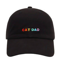 Load image into Gallery viewer, HATPHILE - Hatphile Cat Dad Soft Baseball Cap - Black
