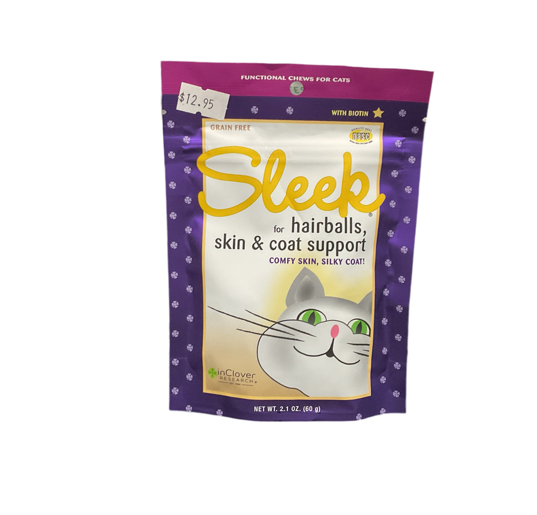 InClover Sleek Hairball, Skin & Coat Support Chews