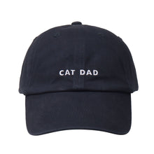 Load image into Gallery viewer, HATPHILE - Hatphile Cat Dad Soft Baseball Cap - Black
