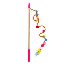 Load image into Gallery viewer, Chilly Dog Hand Crochet Wooly Cat Wand Toy - Pom Pom
