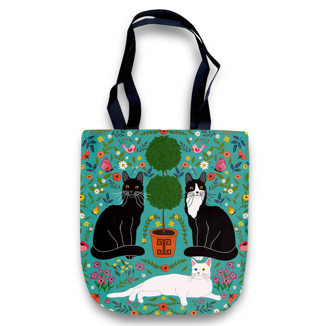 Cats in the Garden Tote Bag