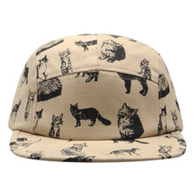 Load image into Gallery viewer, Hatphile Kitty Cat Cotton 5 Panel Hat - Black Cat Pink Cap

