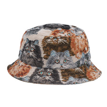 Load image into Gallery viewer, Cat Vintage Tapestry Jacquard Bucket Hat
