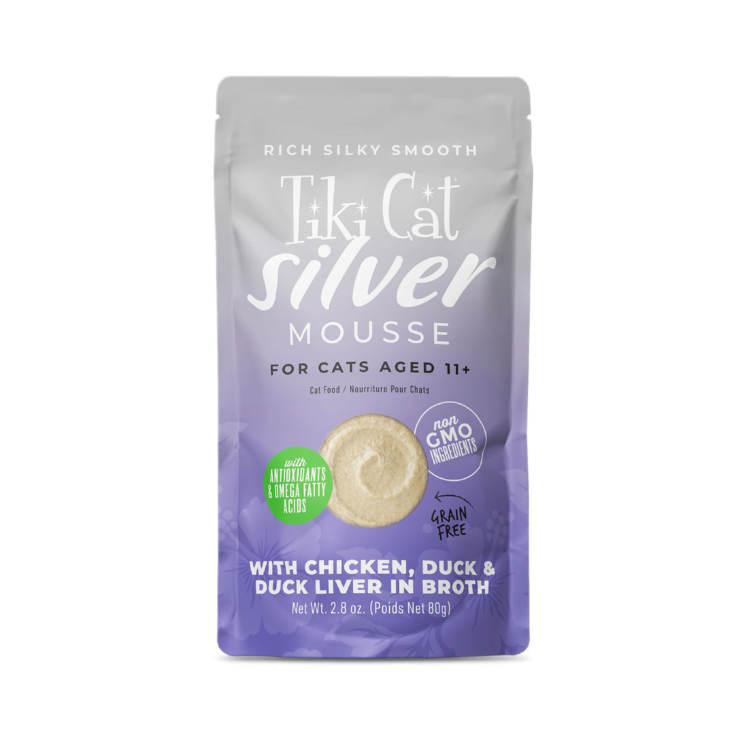 Tiki Cat Silver Mousse Chicken, Duck, & Duck Liver in Broth 2.8oz