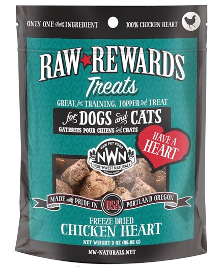 Northwest Naturals Freeze-Dried Treats Chicken Heart 3oz