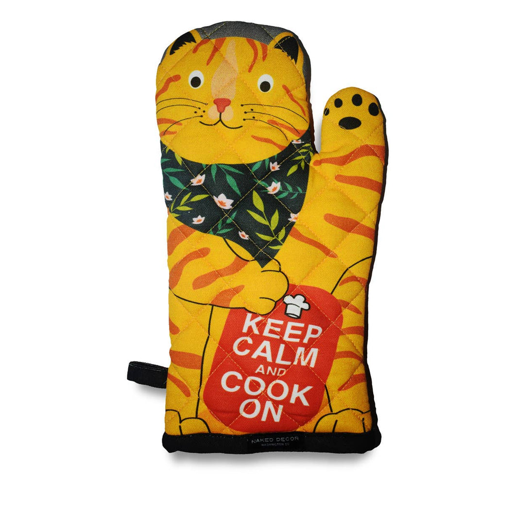 Orange Tabby Cat Oven Mitt