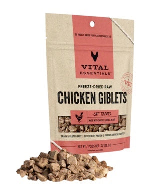 Vital Essentials Freeze Dried Chicken Gib 1oz