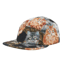 Load image into Gallery viewer, HATPHILE - HatPhile Unique Cat Jacquard 5-Panel Hat – Playful &amp; Premium Designs - Beige M

