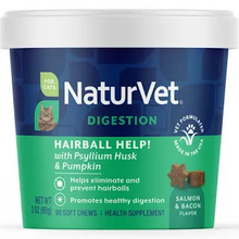 Load image into Gallery viewer, NaturVet Hairball Aid with Pumpkin 60ct
