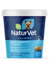 Load image into Gallery viewer, NaturVet Quiet Moments Chews with Melatonin 60ct
