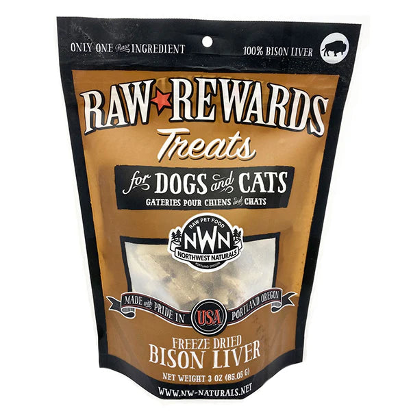Northwest Naturals Freeze Dried Bison Liver 3oz