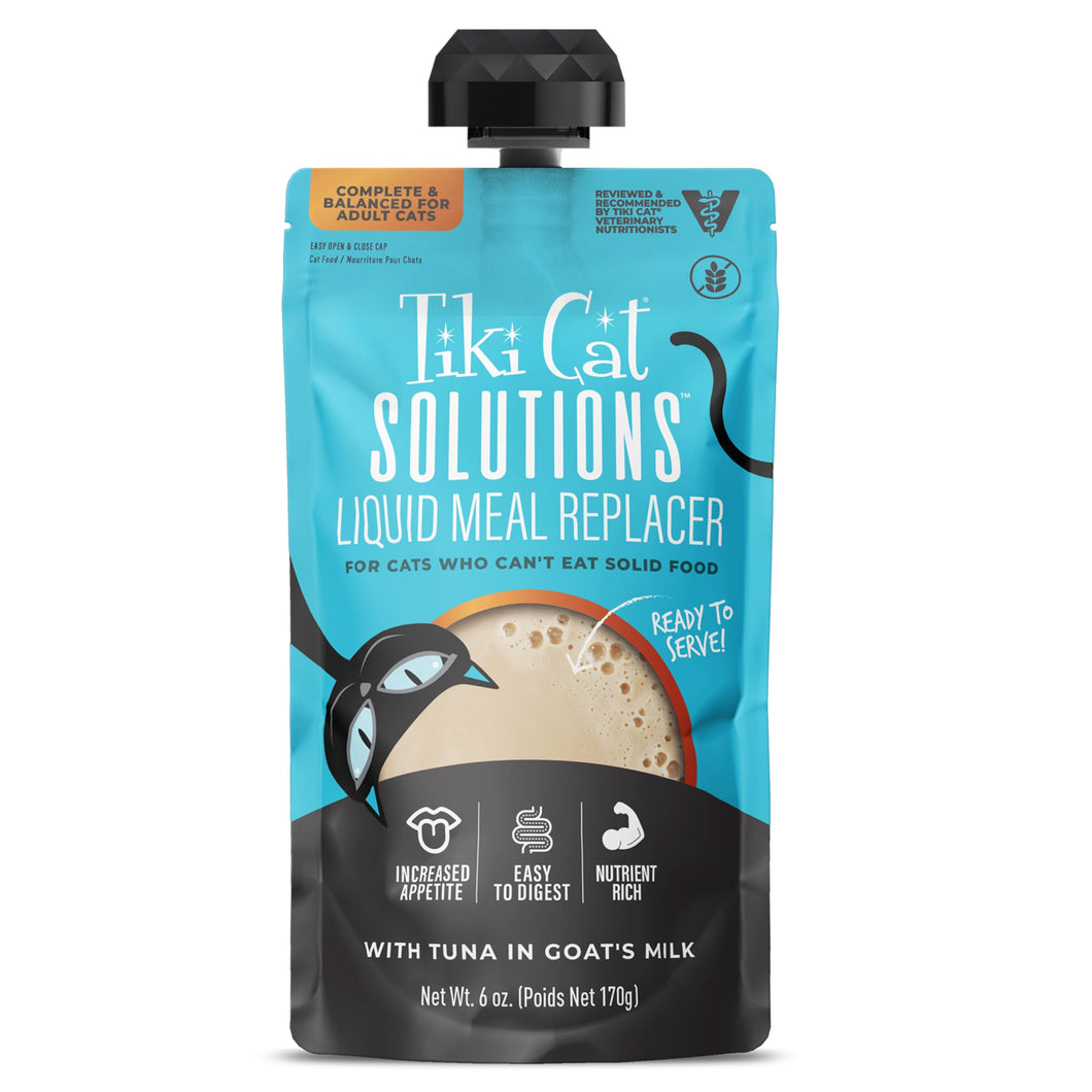 Tiki Cat Solutions Meal Replacer Tuna in Goat’s Milk 6oz Pouch