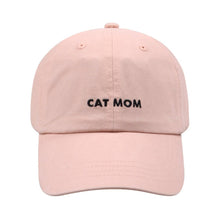 Load image into Gallery viewer, HATPHILE - Hatphile Cat Mom Soft Baseball Cap - Pink
