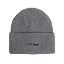 Load image into Gallery viewer, HATPHILE - HatPhile Cat Dad Embroidered Beanie – Cozy Toque for Cat Dads - Black
