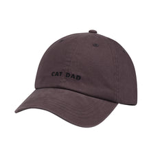 Load image into Gallery viewer, HATPHILE - Hatphile Cat Dad Soft Baseball Cap - Black
