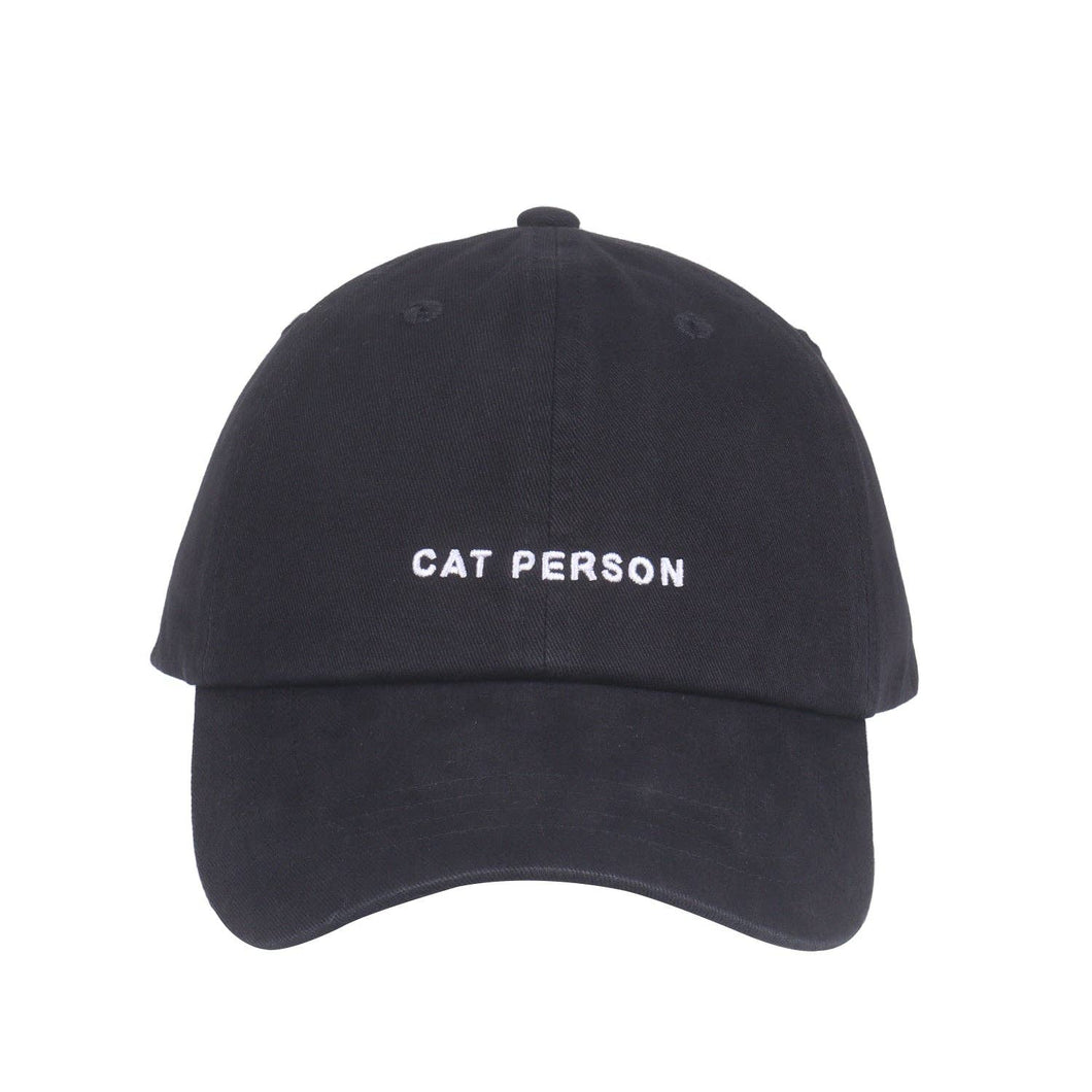 HATPHILE - Hatphile Cat Person Soft Baseball Cap - Black