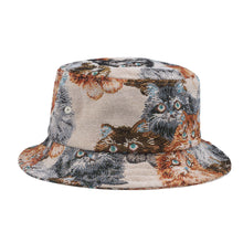 Load image into Gallery viewer, Cat Vintage Tapestry Jacquard Bucket Hat
