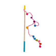 Load image into Gallery viewer, Chilly Dog Hand Crochet Wooly Cat Wand Toy - Pom Pom
