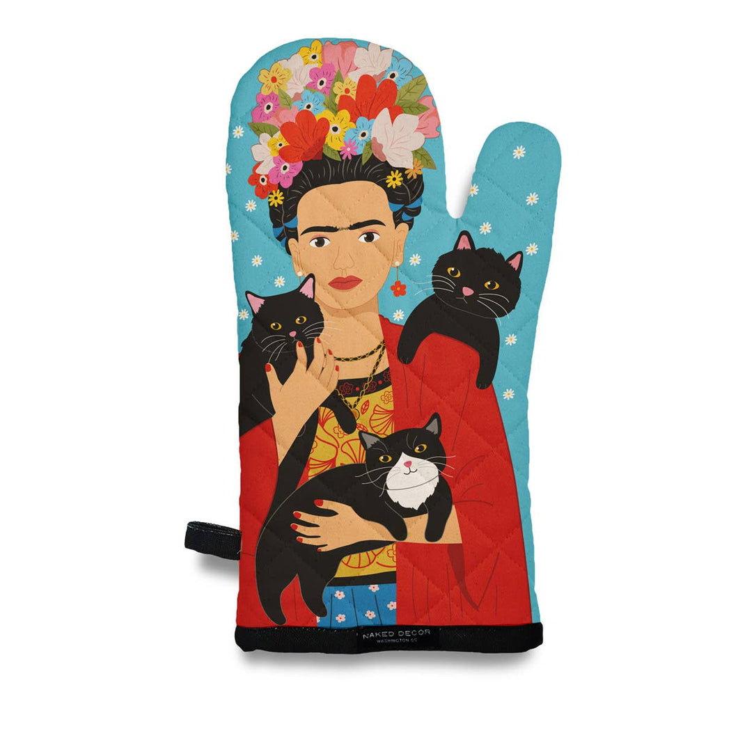 Frida and Her Cats Oven Mitt