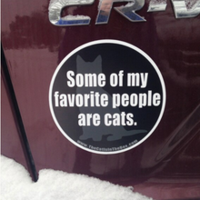 Load image into Gallery viewer, Some Of My Favorite People Are Cats - Car Magnet
