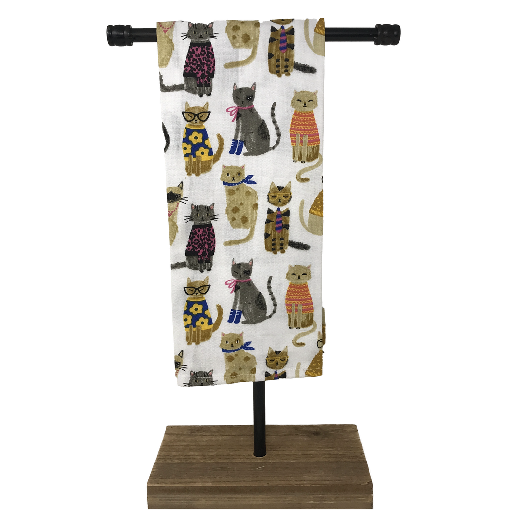 Fancy Feline Sml Dish Towel