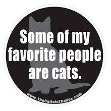 Load image into Gallery viewer, Some Of My Favorite People Are Cats - Car Magnet
